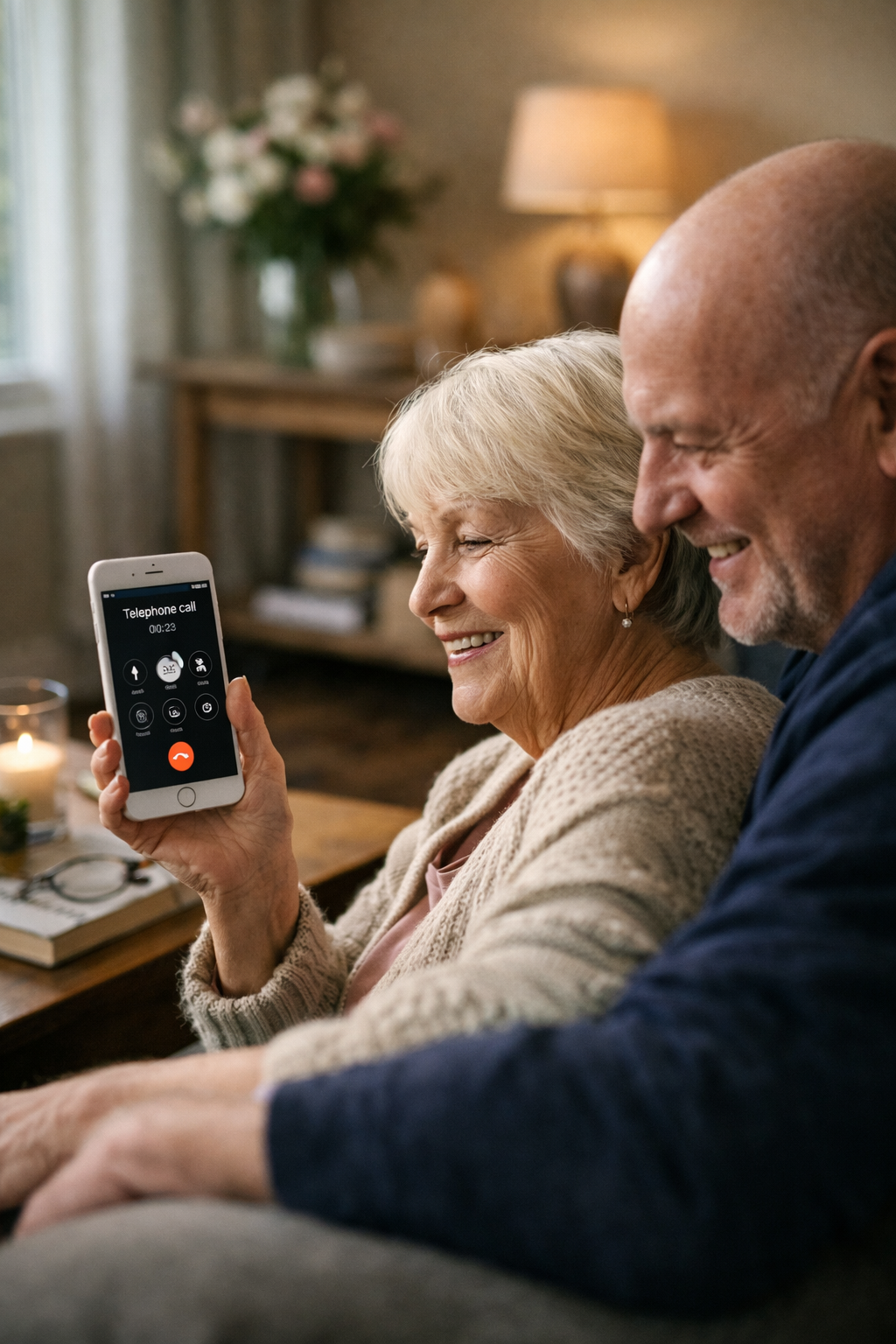 Emotional connection between older parent at home and adult child at a distance